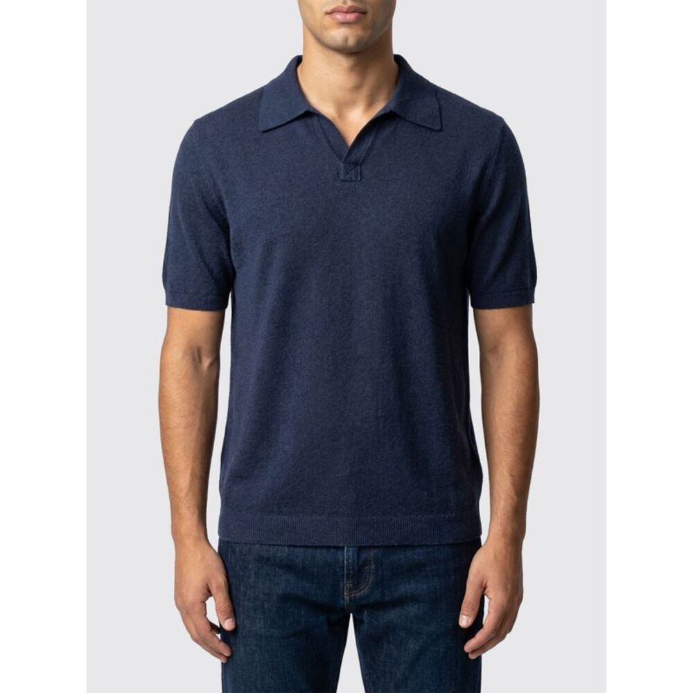 Roberto Collina Polo Shirt Men Navy